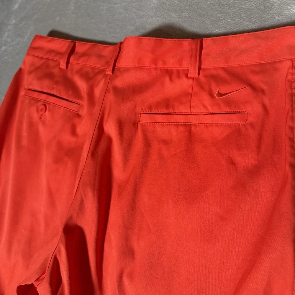 Nike Golf Dri-FIT Mens Red Flat Front Stretch Performance Pants 36x30